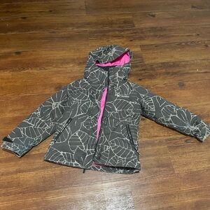 Columbia XS (4/5) Girls' Leaf Print Jacket